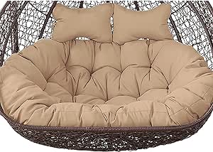 8547 – Coussin beige de balançoire 2 places extérieur neuf