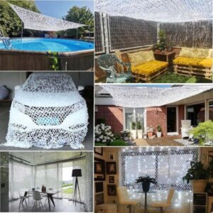 8806 – Filet de Camouflage Blanc 5 x 3 m neuf