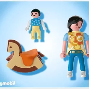 Playmobil 4744 Maman avec bébé et cheval à bascule neuf