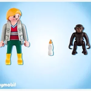 Playmobil 4757 Soigneur avec bébé gorille neuf