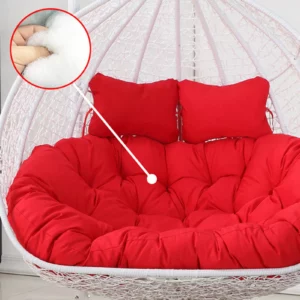 8831 – Coussin rouge de balançoire 2 places extérieur neuf