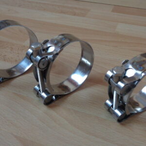 0043 – 3 colliers de serrage W4 inox largeur 20mm neufs