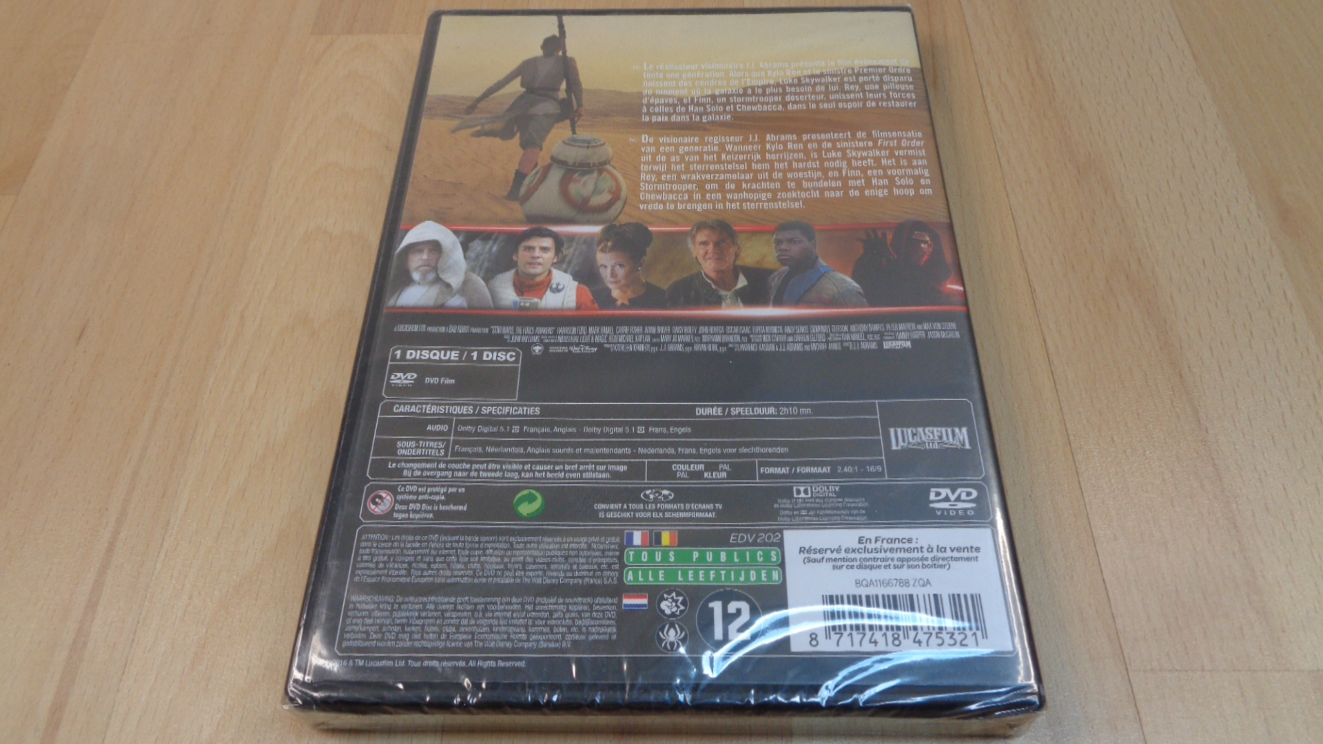 DVD 0126 – DVD Star Wars 7 : Le Réveil de la Force – neuf sous blister – Image 5