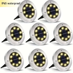 0286 –8 Lampes Solaires Extérieur neuves