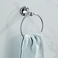 0250 – Un anneau porte-serviette chromé moderne neuf