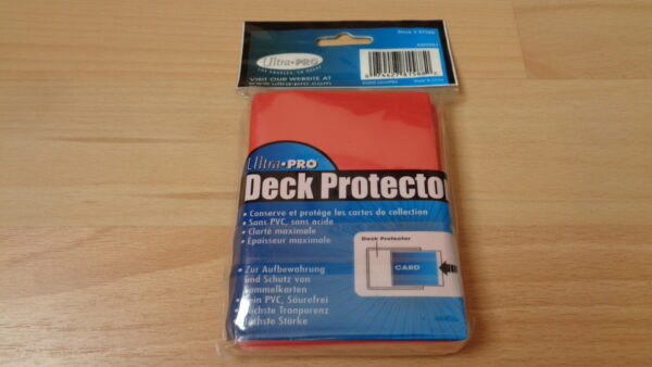 0222 – ultra pro deck protector 50 sleeves red neuf – Image 5
