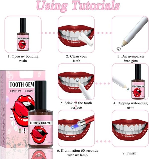 0433 – Kit de Décoration pour Dents et ongles en Diamant neuf – Image 7