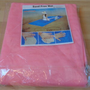 0314 –  Tapis de plage sans sable magique rose neuf