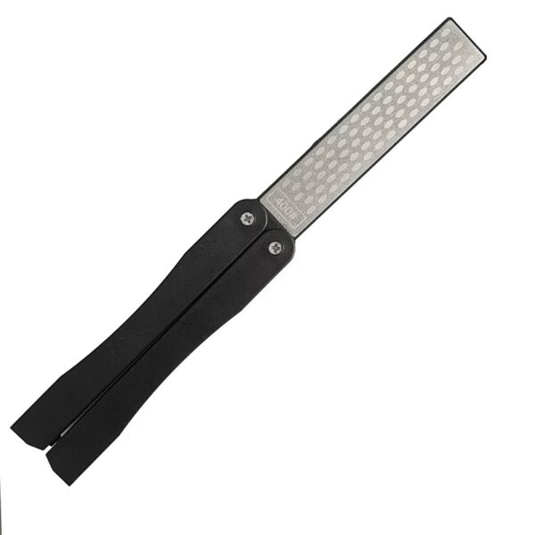 0324 – Aiguiseur de couteaux, aiguiseur double face pliable neuf – Image 2