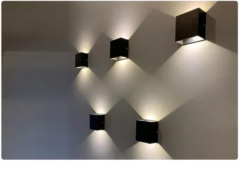 0521 – Lot de 2 appliques murales noirs d'intérieur neuves – Image 3