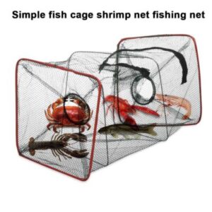 0557 – Filet de pêche pliable, piège à poissons 50 x 22 x 22 cm neuf