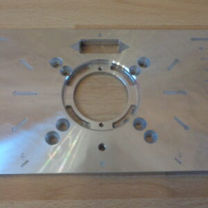 0709 – plaque d&rsquo;insertion de Table de toupie en aluminium multifonctionnelle neuve