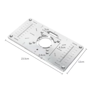 0709 – plaque d&rsquo;insertion de Table de toupie en aluminium multifonctionnelle neuve