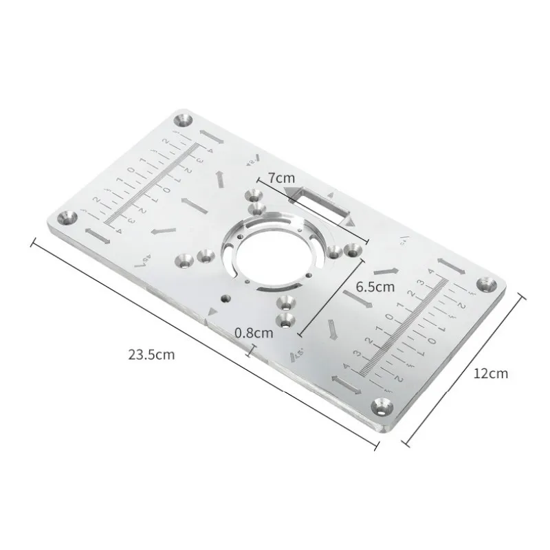 0709 – plaque d'insertion de Table de toupie en aluminium multifonctionnelle neuve