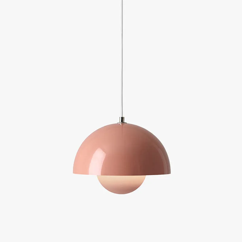 0689 – Lampe suspendue moderne en forme de bouton de fleur rose neuve – Image 8