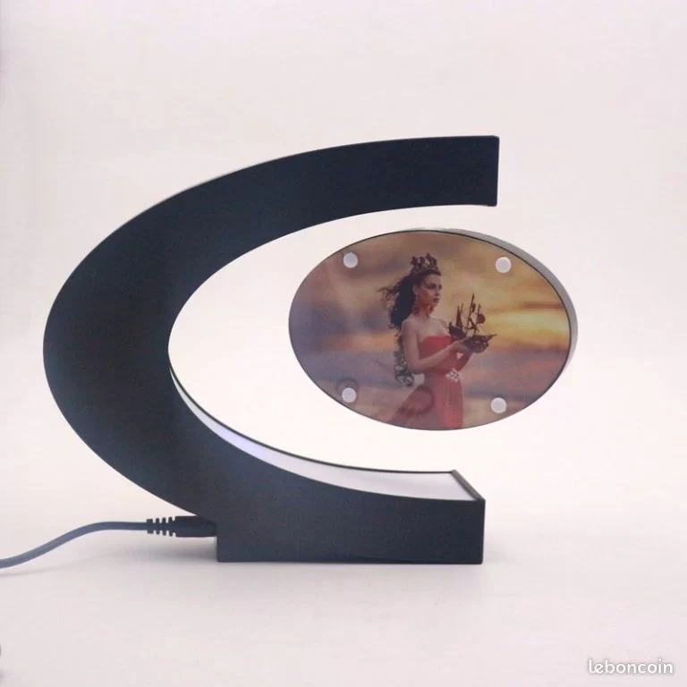 1086 – Cadre Photo flottant électronique à lévitation magnétique, avec lumières LED neuf – Image 6