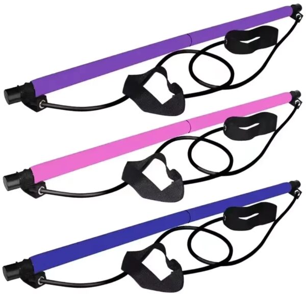 0893 – Kit de Barre de Pilates Portable violette neuve – Image 4
