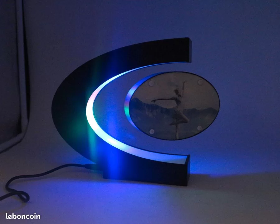 1086 – Cadre Photo flottant électronique à lévitation magnétique, avec lumières LED neuf – Image 5