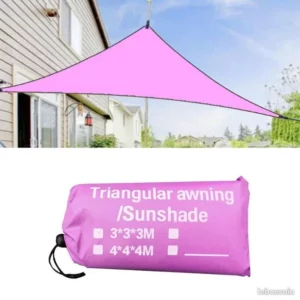 1358 – Auvent Triangulaire D’extérieur ,Protection Solaire Hydrofuge , Auvent 3 x 3 x 3 M neuf