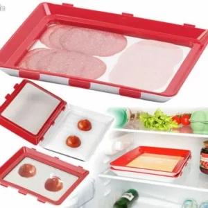 1391 – Plateau de conservation des aliments, créatif, empilable neuf