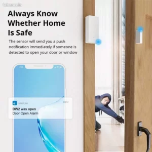 1365 – SONOFF DW2 WiFi Capteur de Porte Fenêtre Intelligent sans Fil neuf