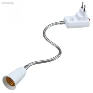 1373 – Adaptateur Flexible d’ampoule de lampe E27 – 30 cm neuf