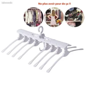 1356 – Cintre Pliable 8 en 1 Rotation à 360° neuf