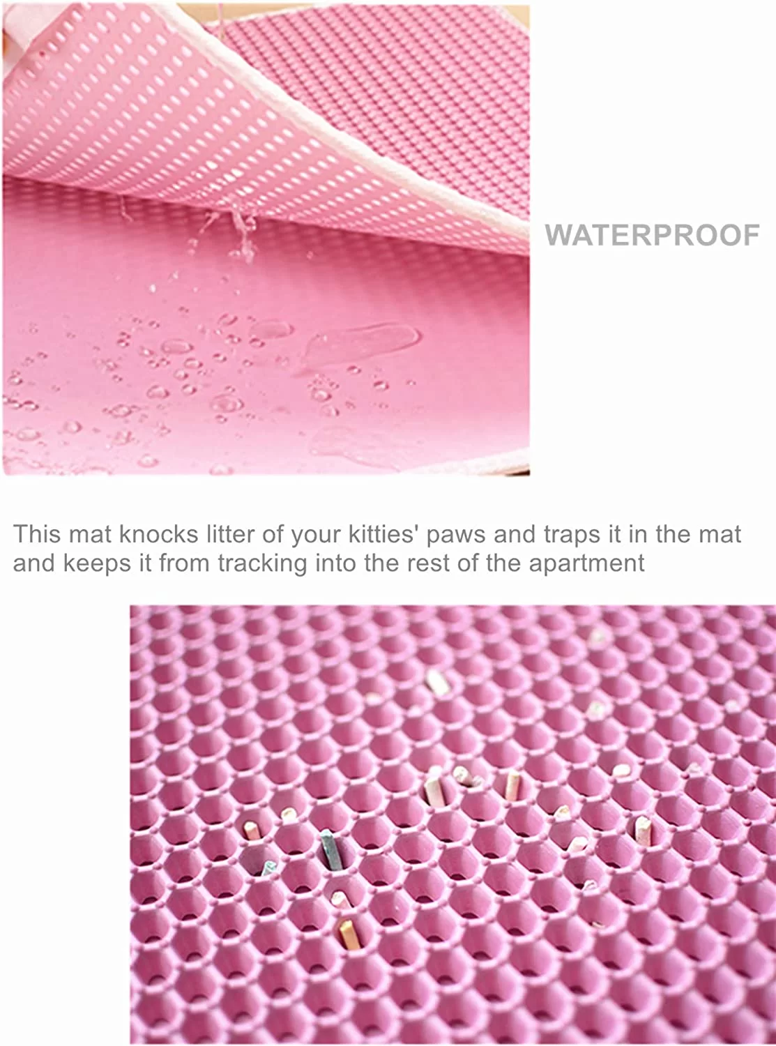 1316 – Tapis de litière pour Chat Imperméable et Antidérapant 50 x 40 cm neuf – Image 6