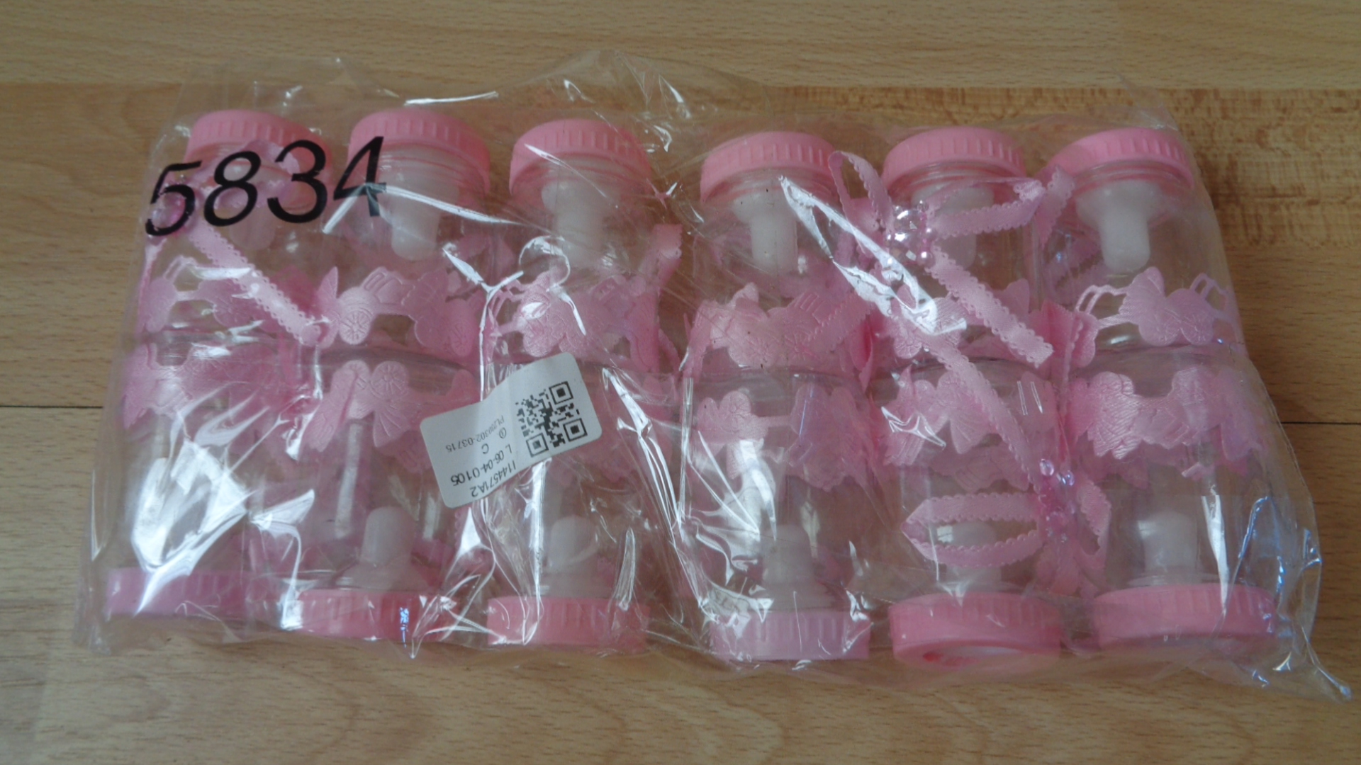 1222 – 12 pièces Biberon Bouteille roses , biberons à dragées neufs – Image 7
