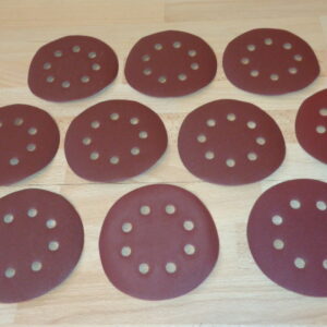 1243 – 10 disques de ponçage pour ponceuse excentrique Ø 125 mm neufs