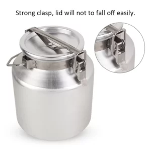 1195 –  Baril de Fermentation du lait Transportable en d’aluminium 5L neuf