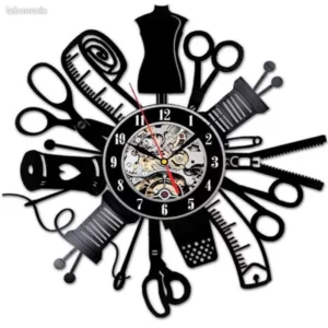 1210 – Horloge murale 3D de couture neuve