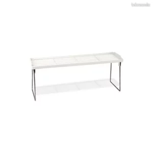 1342 – Support de rangement pliable gris Organisateur de cuisine neuf