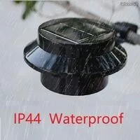 1357 – lampe LED à énergie solaire pour gouttière ,clôture, toit, jardin, cour, mur, noir neuve .