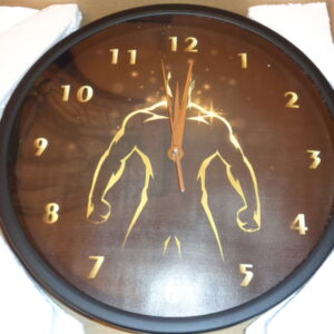 1514 – Horloge murale noire 30 cm neuve