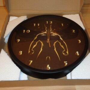 1514 – Horloge murale noire 30 cm neuve