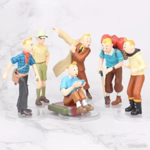 1484 – Figurine Les Aventures de Tintin, 6 pièces neuves