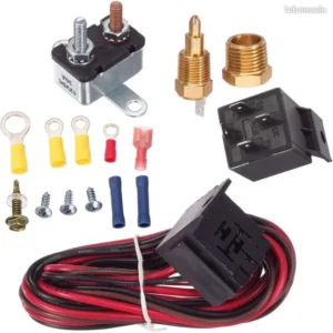 1424 – Kit de relais de capteur de commutateur de température de Thermostat de ventilateur neuf