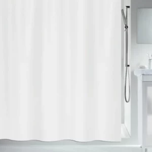 1534 – Rideau de douche, blanc écru 200 x 240 cm neuf