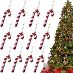 1562 – 12 cannes de noël à suspendre neuves