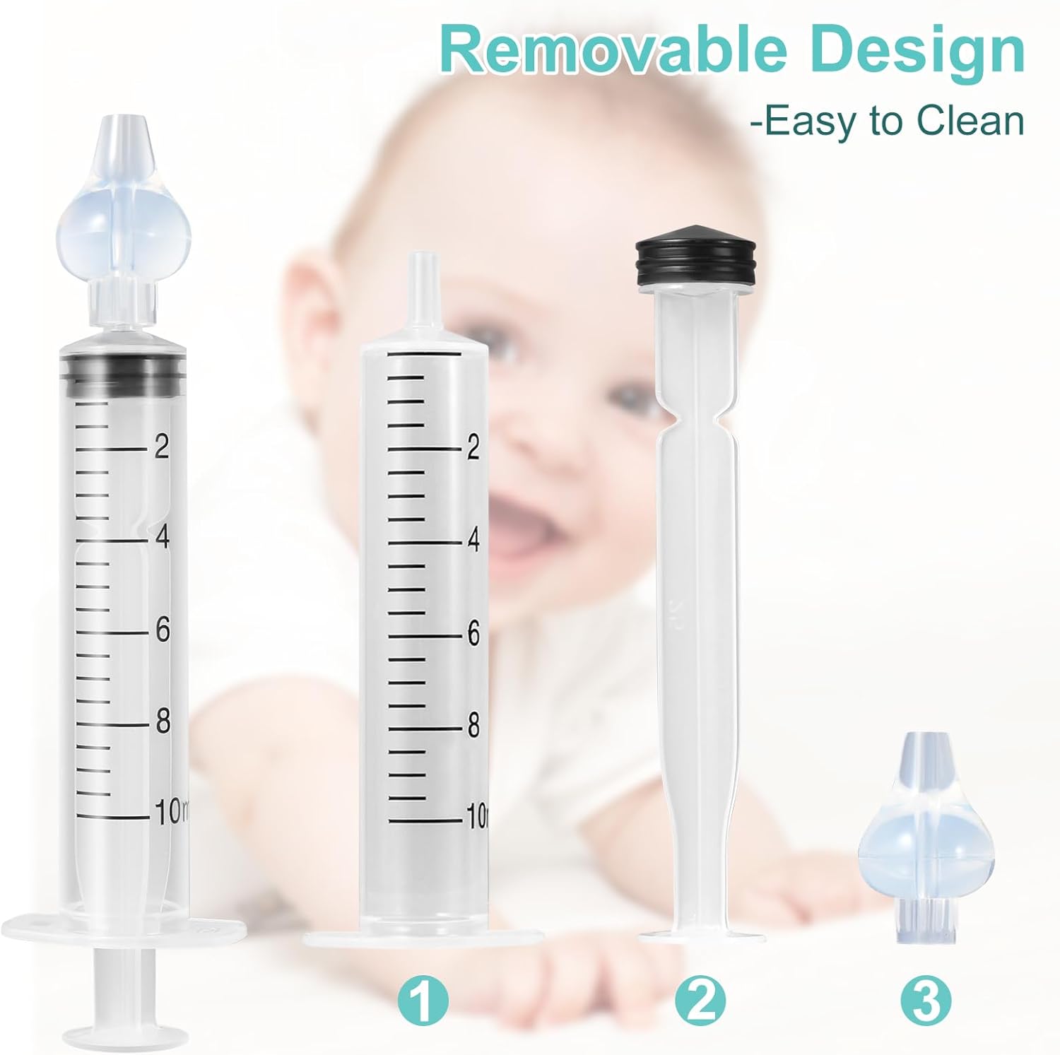 1628 – 2 Seringues d'aspirateur Nasal pour bébé neuves – Image 5