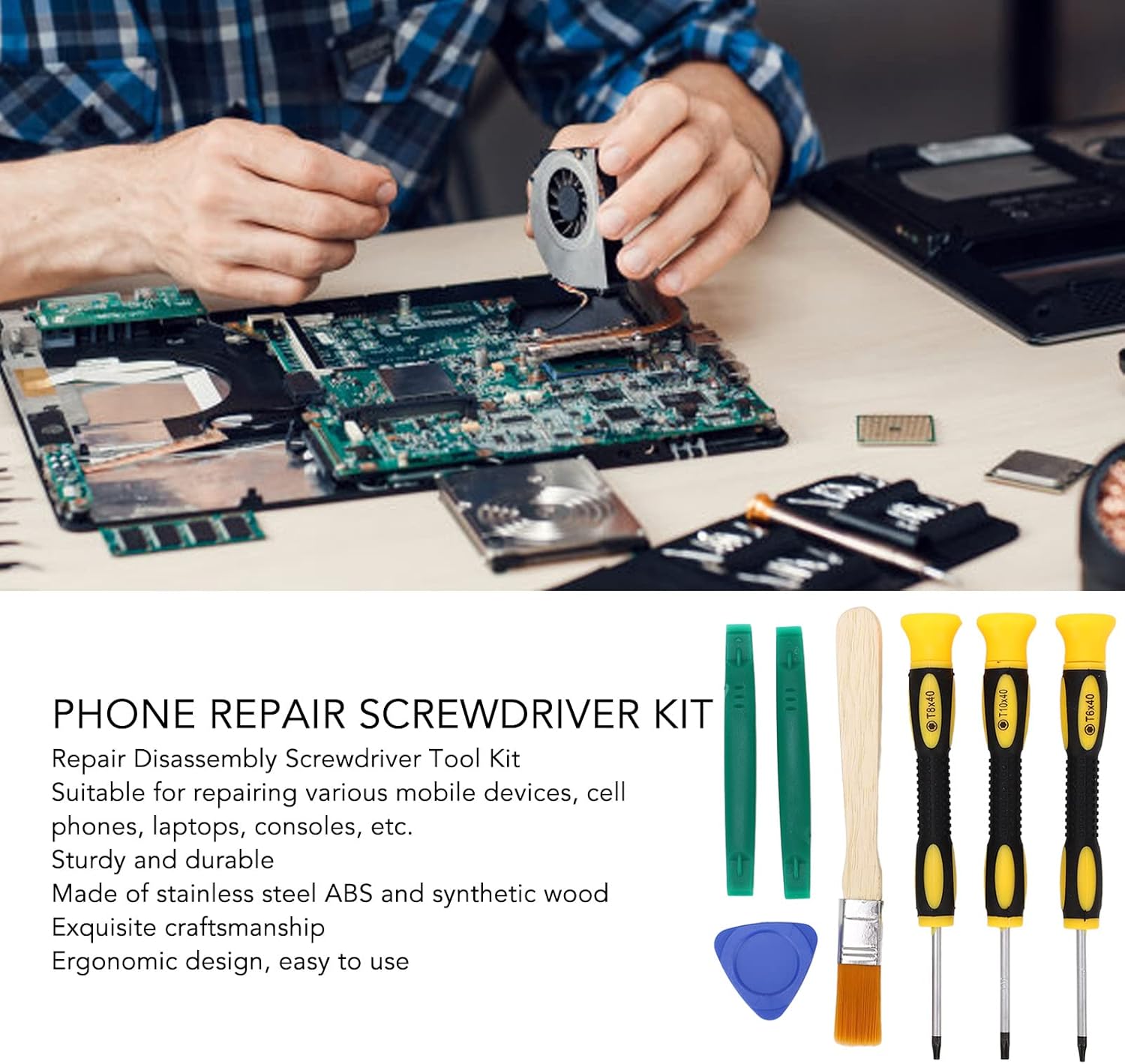1644 – Kit D'outils De Réparation électronique, 7 En 1 neuf – Image 8