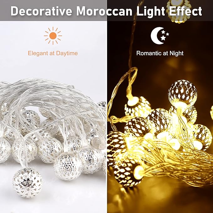 1601 – Guirlande Lumineuse de 300 cm de 20 Boules neuve – Image 5
