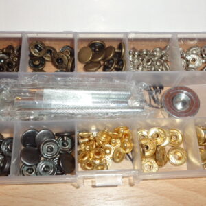 1656 – Kits de boutons à pression de fixation en acier neuf