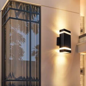 1638 – Applique Murale Exterieur Moderne noire neuve