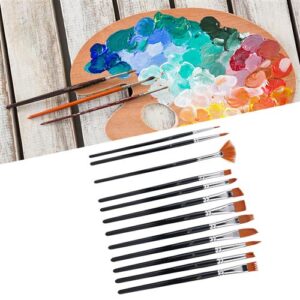1578 – Lot de 12 Pinceaux de peinture aquarelle en nylon neufs