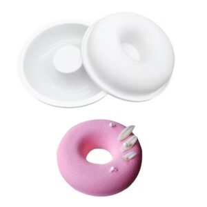 2032 – Moule donut géant en silicone blanc 20 cm neuf