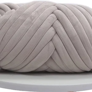 2013 – Fil Super épais pour tricot à la main 500 grs gris neuf