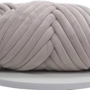 2013 – Fil Super épais pour tricot à la main 500 grs gris neuf