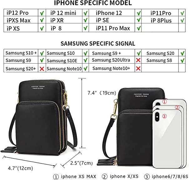 1992 – SAC BANDOULIÈRE POUR SMARTPHONE – FOREVER YOUNG NEUF – Image 6